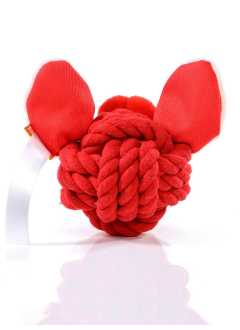 Dog toy knotted animal boar