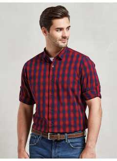 Men's LSL 'Mulligan' Check Cotton Bar Shirt
