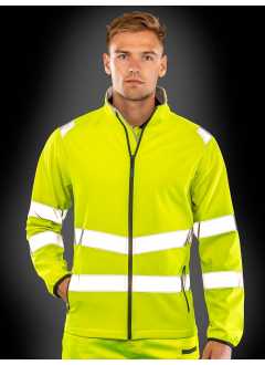 Recycled printable safety softshell